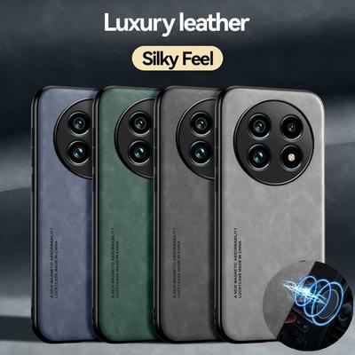 Luxury Shockproof Case for Realme 13 Pro+ 5G 12 Pro Plus 5G Protective Cover Magnetic Car Holder Phone Coque Fundas