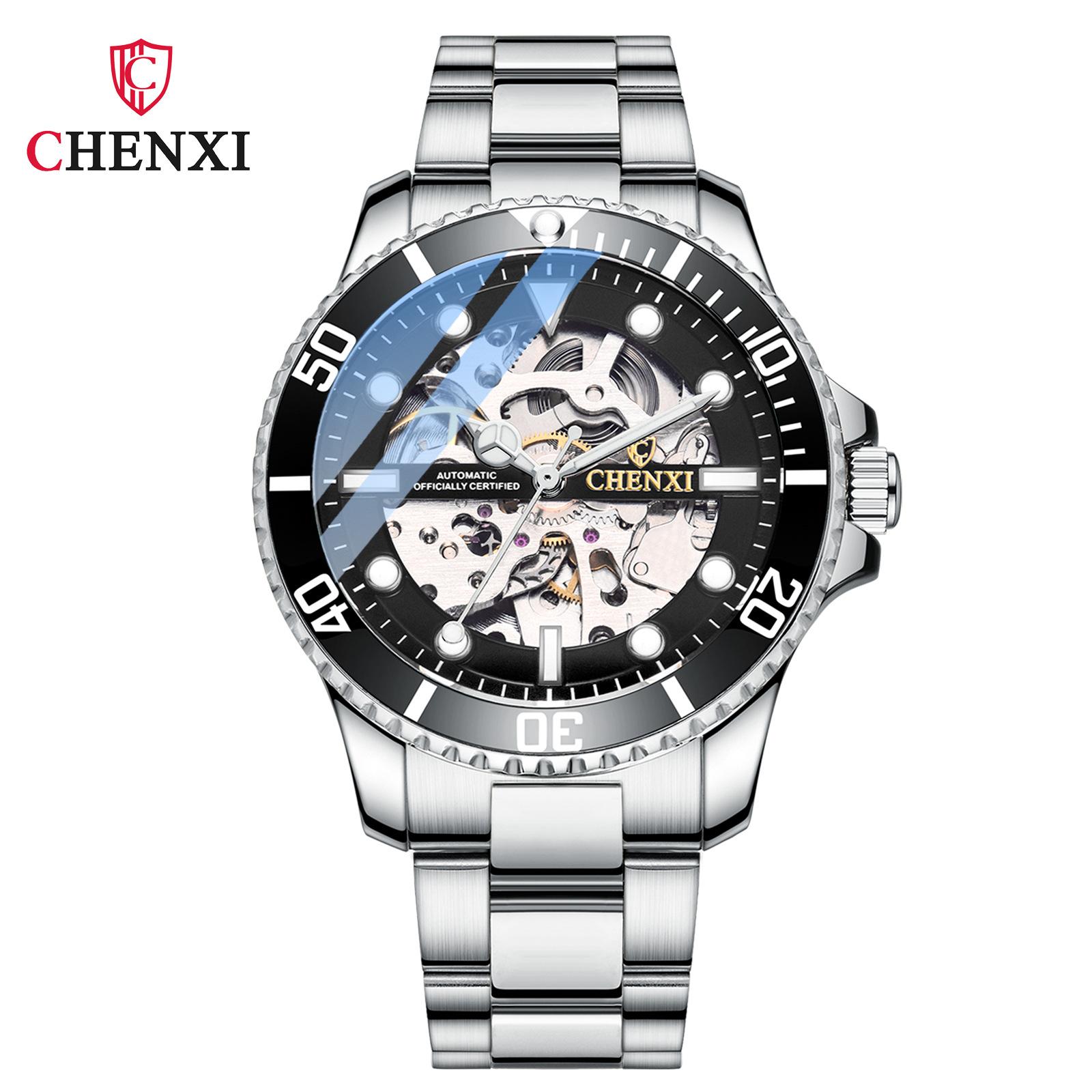 

Новые роскошные мужские часы высшего бренда с коробкой, автоматические модные водонепроницаемые мужские механические часы