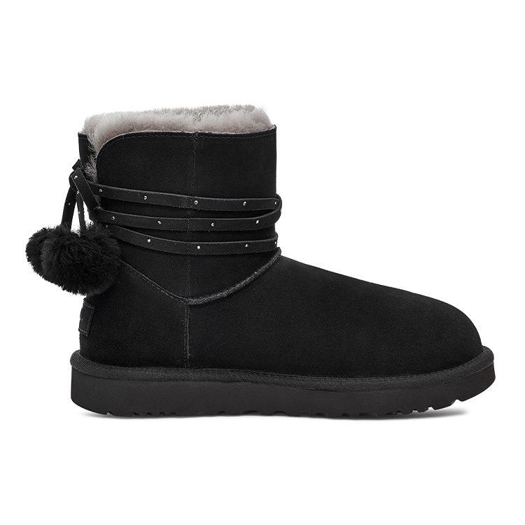 UGG Mini Bailey Bow Pom 'Black' Women's 1125382-BLK