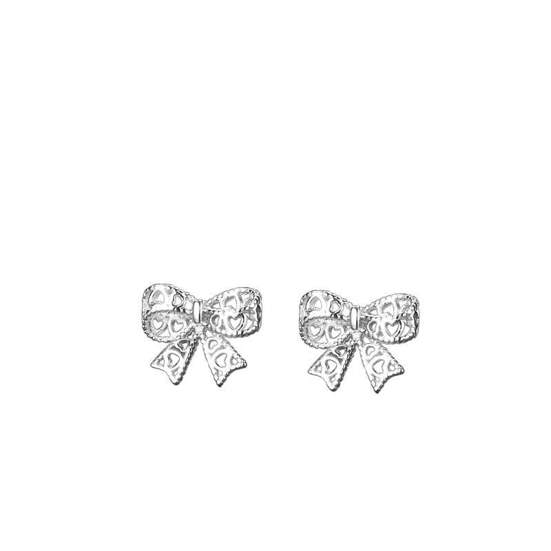 Bow Stud Earrings Women's Simple Light Luxury Ins Earrings, Bone Studs, Niche Design Ear Jewelry