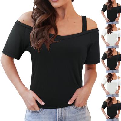Women's Shirt  Short Sleeve Shirts For Women Dressy Casual Regular Fit