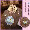 Colorful Bronzing Bookmark With Chain Heart Sun Floral Butterfly Metal Bookmark Reading Book Clip Student School Office Supplies