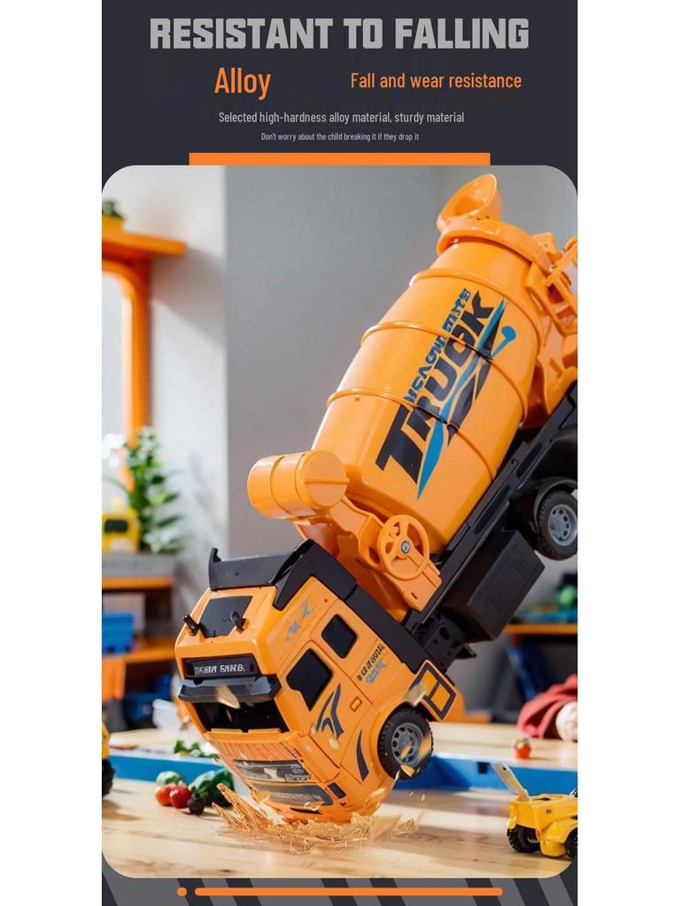 Little King Alloy Toy Pull-Back Excavator - Children's Construction Vehicle Model 