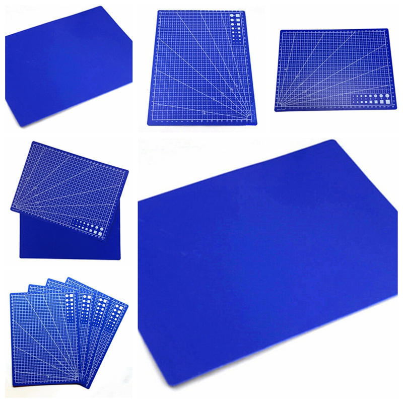 حصيرة تقطيع حرفية مطبوعة بخط شبكي ومقياس ولوحة سكين ورق جلدي