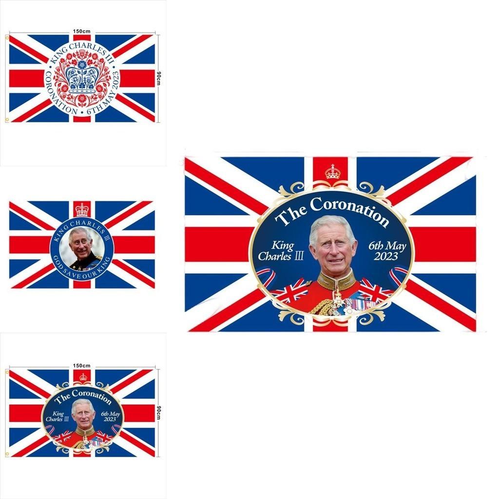 Wufudtp Charles Iii Flag Hintergrundtuch 90x150cm Outdoor Union Jack Flagge