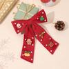 Kids Christmas Rhinestone Bow Hair Clip Cute Santa Claus Cartoon Reindeer Hairpins For Girls New Year Decor Accessories Gift