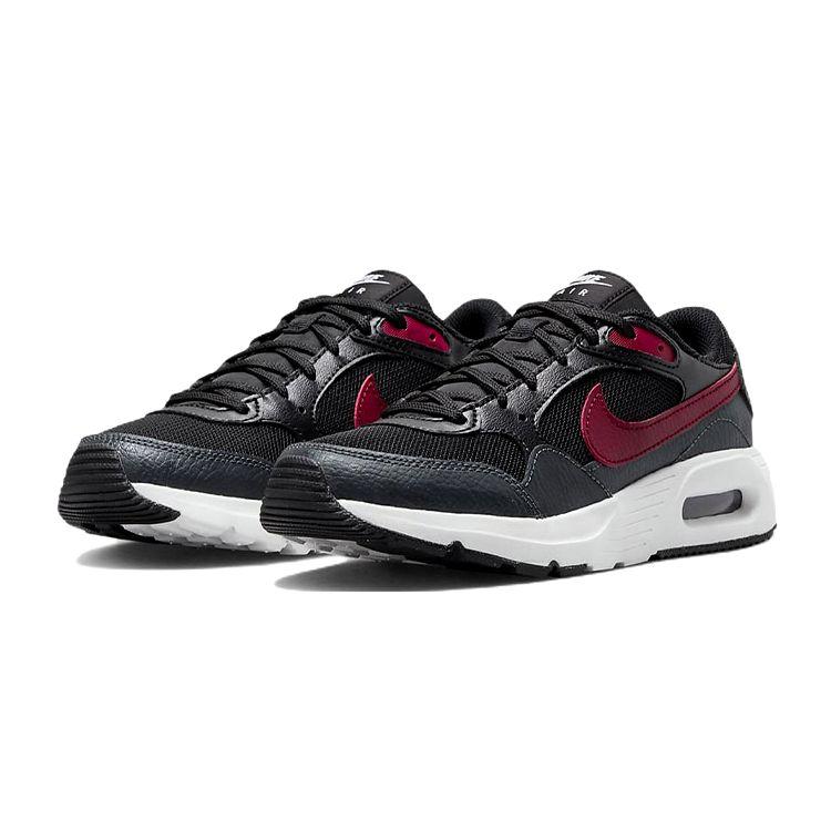 Nike Air Max SC Mesh Fabric Leather Sports Fashion Cushioning Low Top Lifestyle Shoes Women Sneakers Black Red CZ5358-009