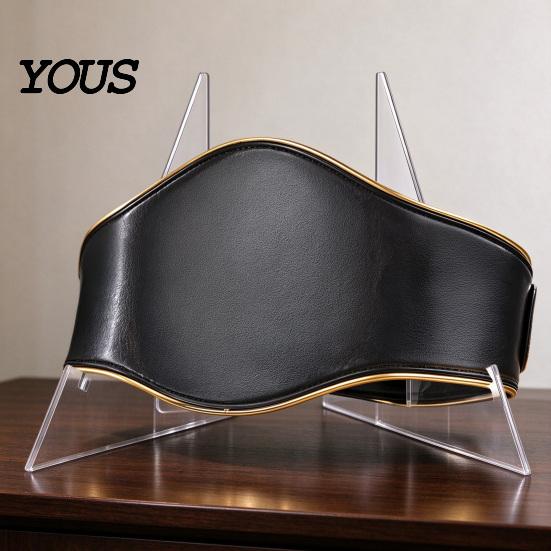 Sports Memorabilia Display Championship Belt Stand, Clear Acrylic Wrestling Storage Solution Holder, Triangular Stable Support Rack for