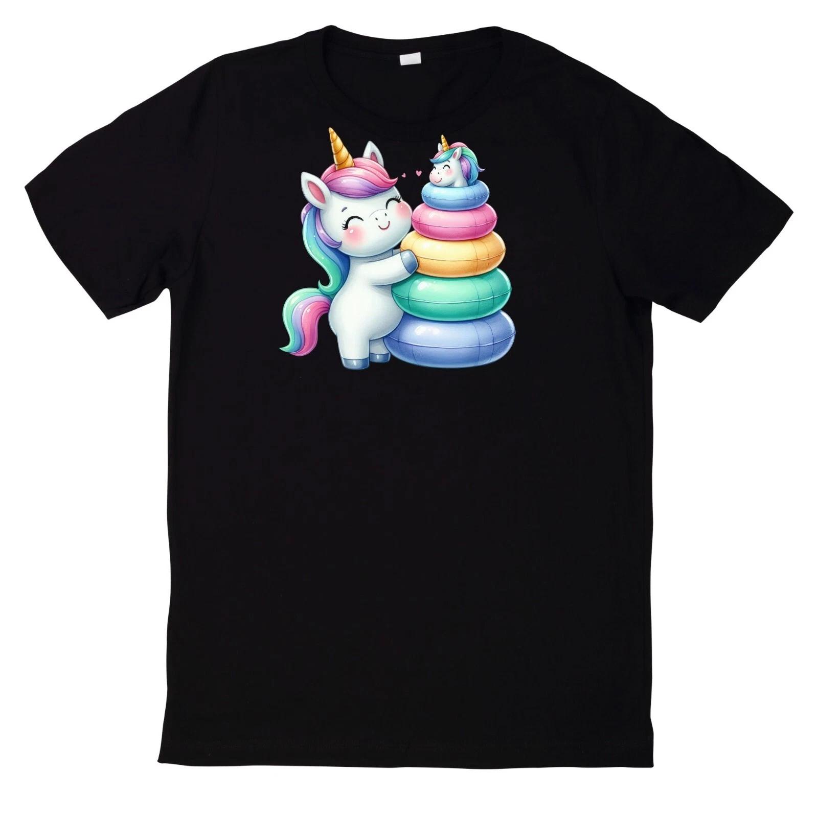 T-Shirt Lustiges Einhorn Poolparty L
