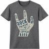 Rock Forever T-Shirt Rock and Roll Hand Sign Graphic Retro Music Tee