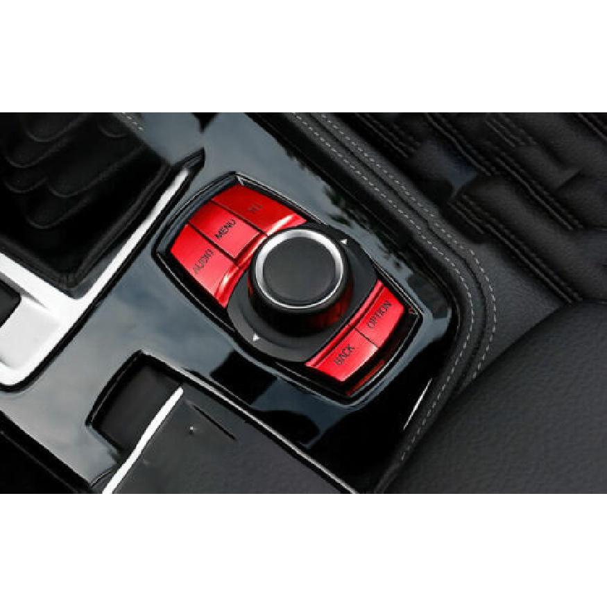 Switch Sticker Trim 2013-2018 Red Aluminum Console Button For BMW 3 4 Series GT