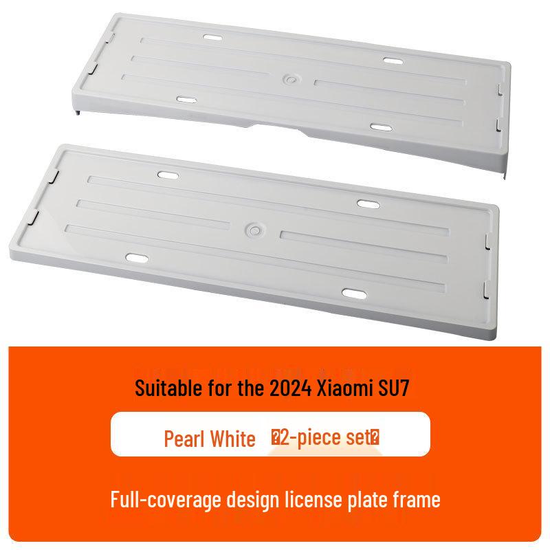 2024 Xiaomi SU7 Full Edge License Plate Frame for New Energy Green Plates