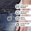 Dakota Digital Mini Clip Pocket Watch with Waterproof and Perfect for Outdoor Activities Like and with and Alarm Carabiner, Lightweight, Camping,