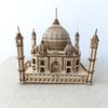 3D Wooden DIY Three-dimensional Taj Mahal Jigsaw Puzzle Adult Decompression Puzzle Holiday Gift Decoration Model