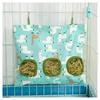 2/3 Holes Small Animal Feeder Bag Rabbit Ears Cage Accessories Hanging Hay Bag  Bunny Guinea Pigs