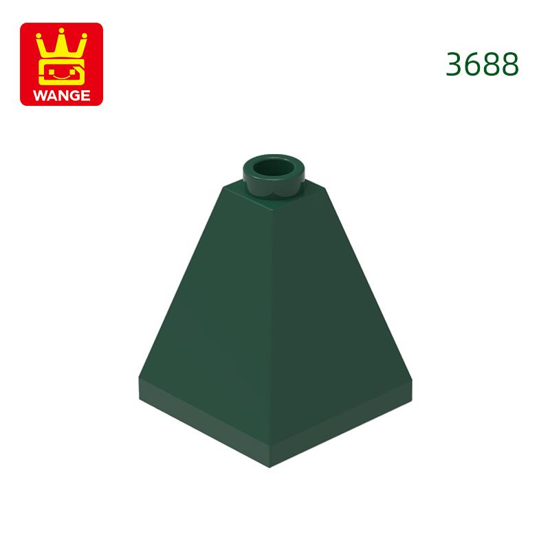 Ungiftig 74 Stück/Los 3688 Schräge 75° 2 X 2 X 2 Vierfach Konvexer Stein Moc Farbe Zubehör Kompatibel Mit Stein Diy Kinderspielzeug