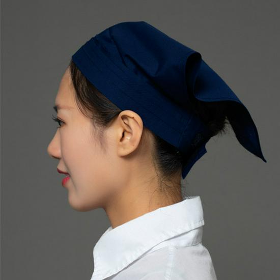 Unisex Chef & Waiter Headscarf Cap for Kitchen Hygiene