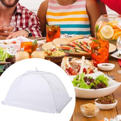 Mesh Food Cover Picnic Dome 32 Cmx32 Cmx18 Cm White Umbrella Outdoor Screen Tent for Park Banquet