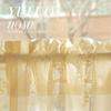 French Country Lace Magic Tie Short Curtain Kitchen Door Window