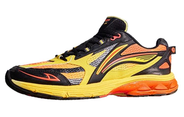 Li Ning Fuyao 2.0 Abrasion Resistant Slip Resistant Low top Running Shoes Men s Yellow Orange ARXU001-8 39