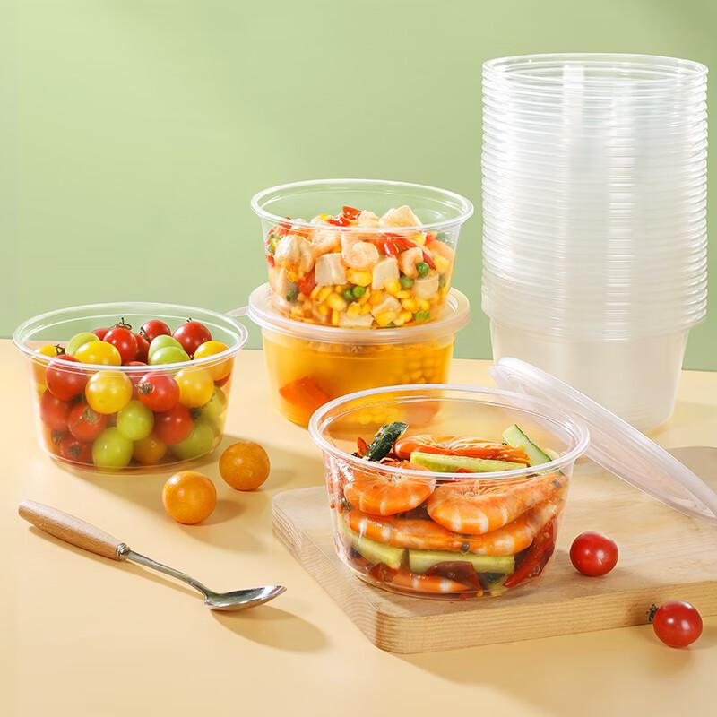 Beautiful Life 950ml Disposable Microwavable Food Containers with Lids (30 Pack)