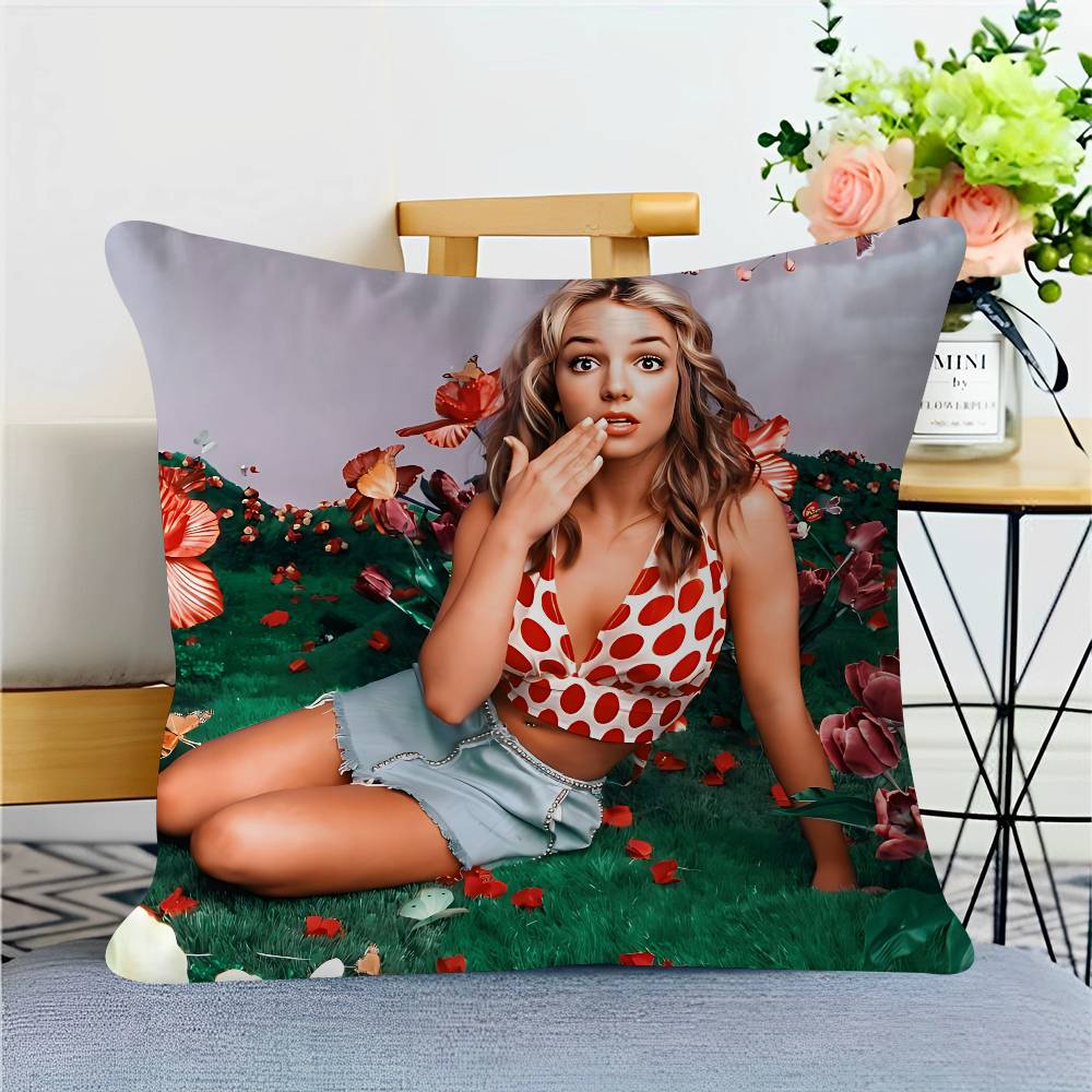 Singer B-Britney-Spears Personalized Picture Text Home Decorative Pillows Household Gifts 45x45cm