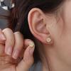 Niche Design Fashion Jewelry Hip Hop Rhinestone Trendy Women Stud Earrings Ear Studs Korean Style Earrings Men Earrings