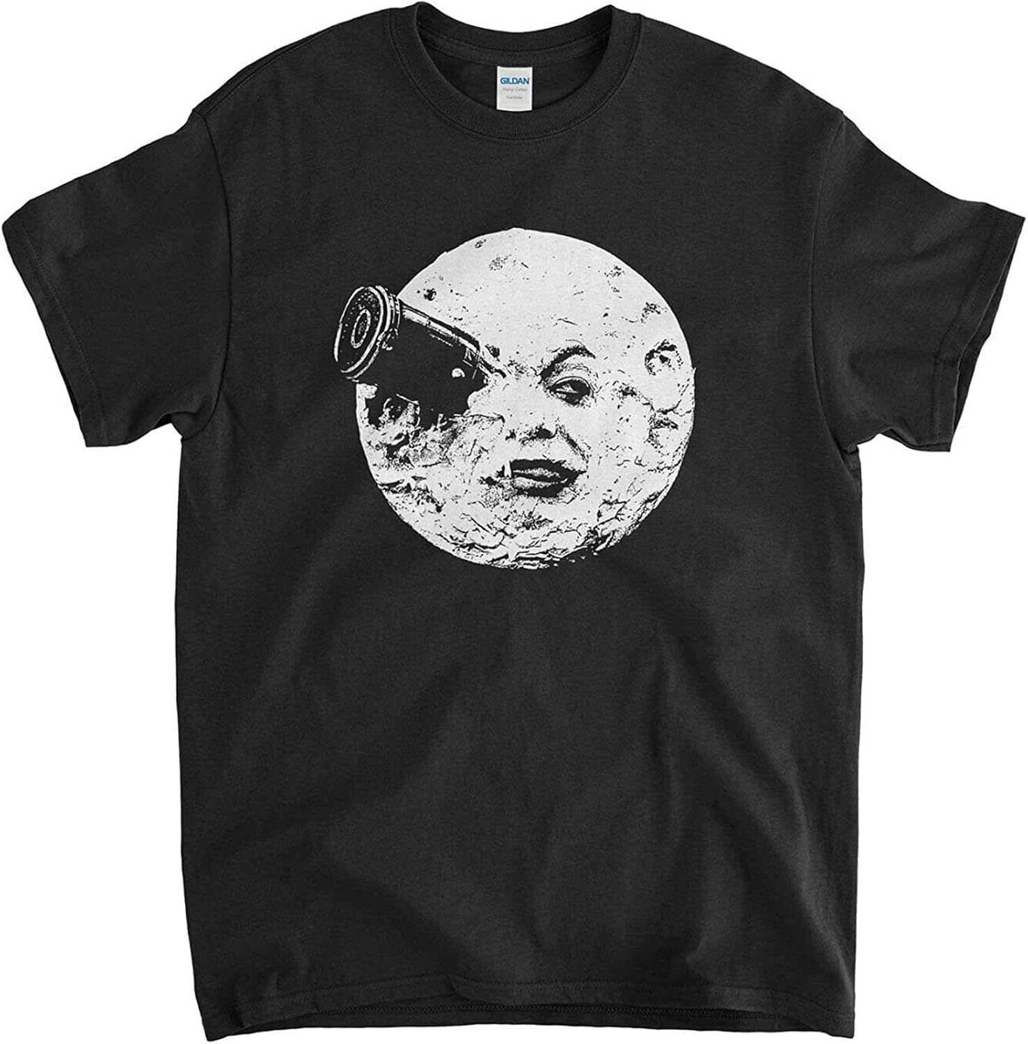 Georges Melies Mens T Shirt A Trip to The Moon Vintage Silent Classic Film Mens Men T Shirt 4XL чёрный