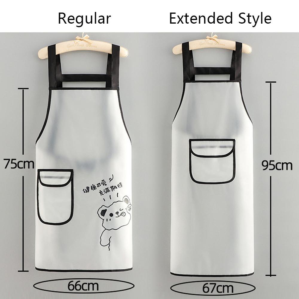 Neue TPU Küchenschürze Ölbeständig Ärmellos Wasserdicht Lätzchen Backzubehör Reiniger Abwischbar Ölfest Schürzen