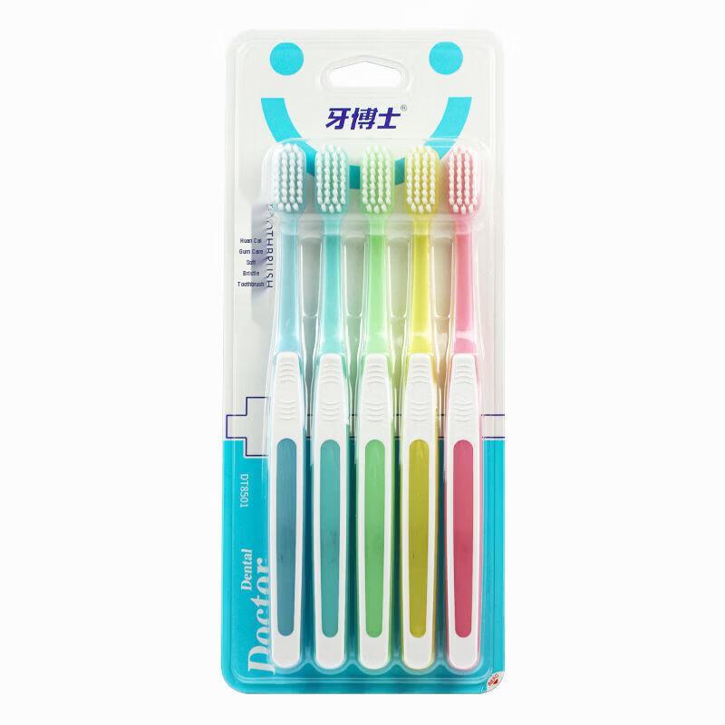 Dr. Ya Colorful Soft Bristle Toothbrush 5-Pack