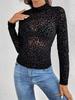 2026 Sexy Sling Dress with Bra & Stand Collar Mesh Top for Women