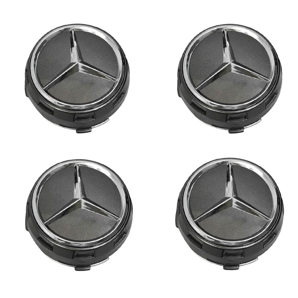 

4pcs 75MM Black Red Raised Car Wheel Center Caps for Mercedes Benz AMG Styling Caps A0004000900