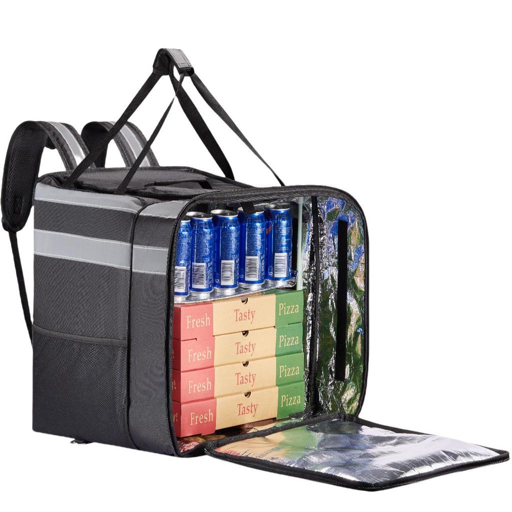 Meituan Isolierter doppelwandiger Lieferrucksack für Take-away & Lebensmittel
