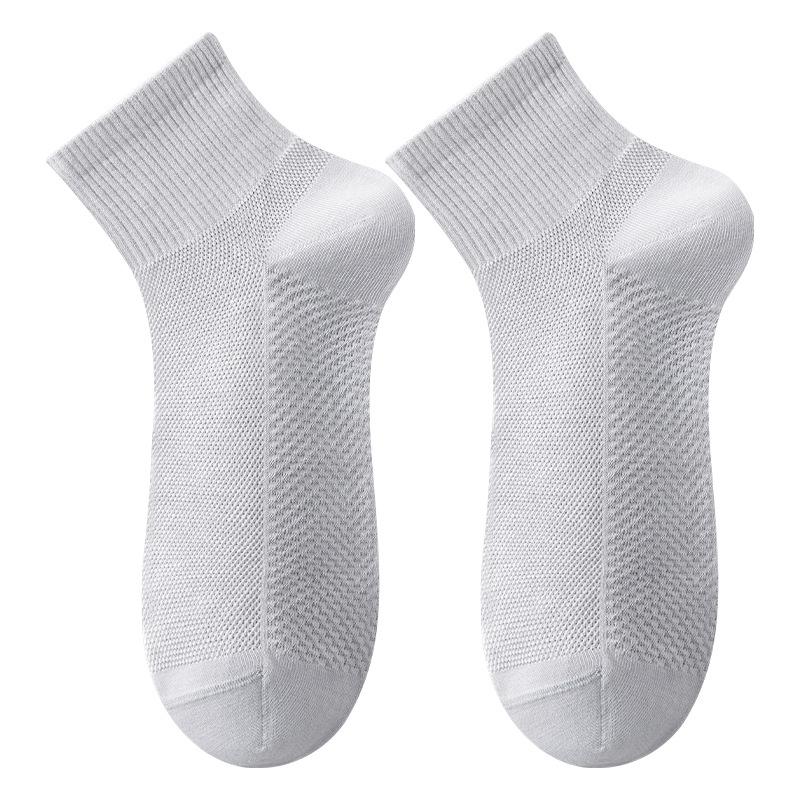 Men's Summer Thin Cotton Mesh Deodorant Mid Tube Socks
