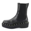 Excellent Valentino Garavani Rockstud Side Gore Leather Chelsea Boots black 37.5 Used
