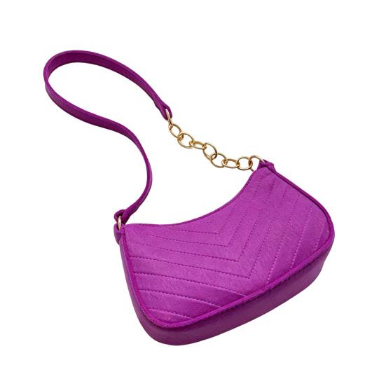 

Women Felt Underarm Bag Fashion Shoulder Bag Stylish Top Handle Bag Quilted Handbag Stylish Hobo Bag for Shopping Dating Commuting фіолетовий