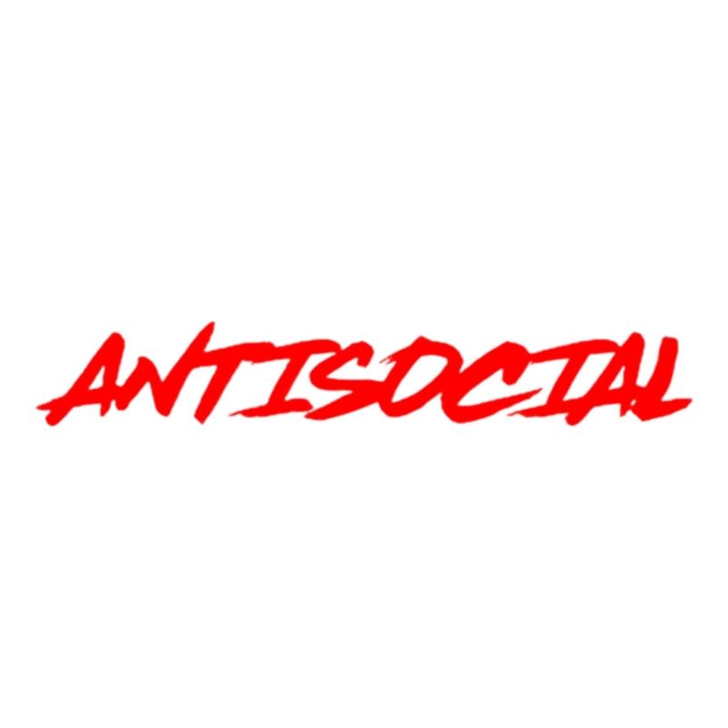 Edgy Humor Stickers for Vehicles Waterproof & Strong Decal Unsociable Texts Easy To Clean No Damage Paint