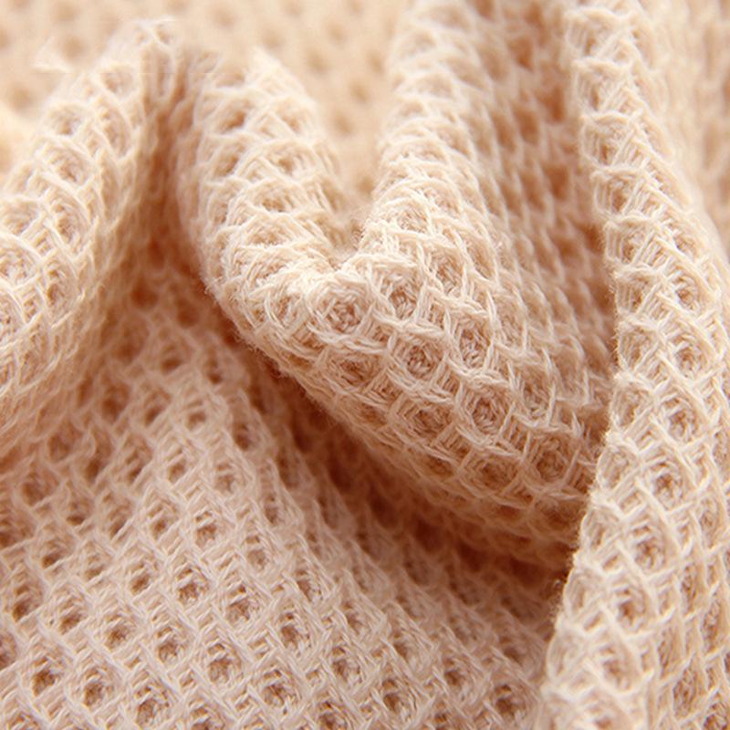 Pure Cotton Honeycomb Waffle Towel - Absorbent Thick Washcloth & Children's Handkerchief
