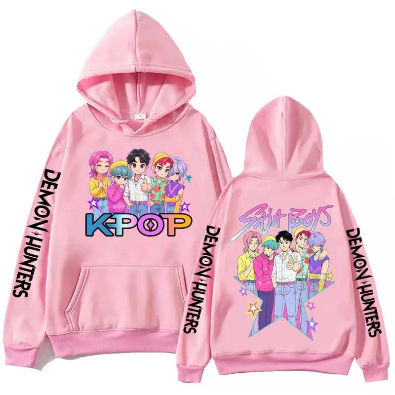 Anime Kpop Demon Hunter Saja Boy Printed Hoodie Men Women Fashion Casual Comfortable Autumn Winter Hoodie