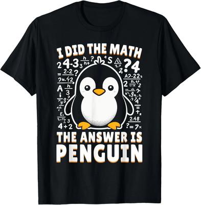 Ich habe gerechnet, die Antwort ist Pinguin - Lustiges Pinguin-Liebhaber Geschenk Unisex T-Shirt
