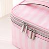 Chic Double-Layer Travel Makeup Bag: Cute, Spacious, Portable Cosmetics Organizer