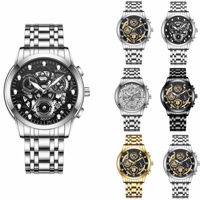 Men's Waterproof Luminous Running Alarm Clock Watch