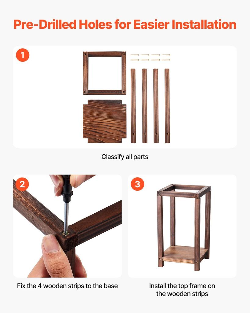 24 Pcs Wooden Wedding Lantern, Cedar Wood and Plastic Wooden Lantern Candle Holder, Rustic Decorative Home Centerpiece Ideal for Wedding Table Party