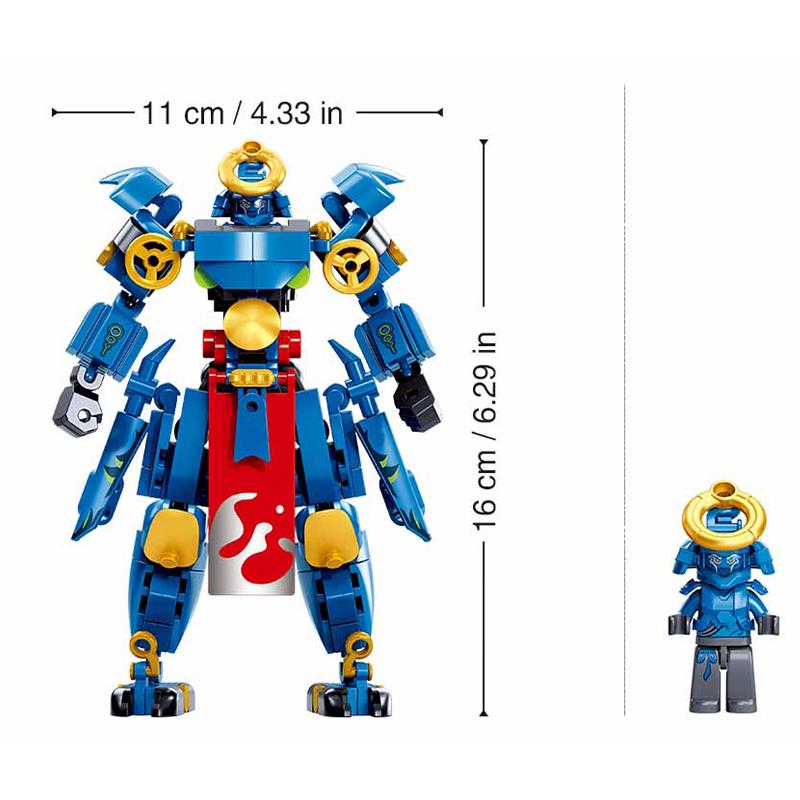 

Hot Sluban Phantom Ninja Warrior Mech Robot Building Blocks Mini Action Figure Kids Birthday Toys Festival Gifts