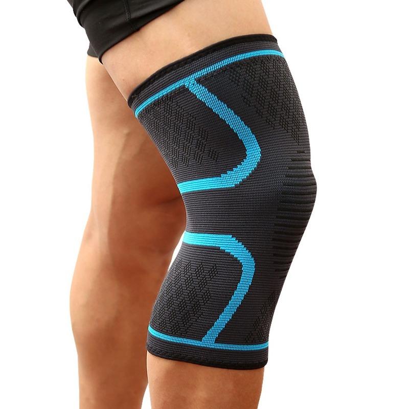 1 Pair Fitness Running Cycling Knee Support Braces Elastic Nylon Sport Compression Knee Pad Sleeve for Basketball Volleyball