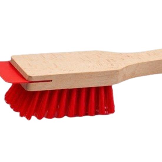 Lawn Mower Brush Compact Size Wooden Handle Cleaning Brush Lawn Mower Accessory Brush Grass Clipping Dirt Removal Tool