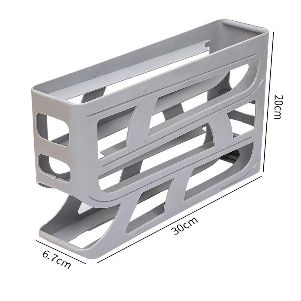 Slide-type Automatic Scrolling Egg Rack 4 Tier Egg Dispenser  Kitchen Dedicated