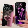Etui na Honor X5C Plus Pokrowiec Przezroczysty Luksusowy Uroczy Kot Moda Motyl Fajny Malowany Obudowa Na Honor X5cPlus