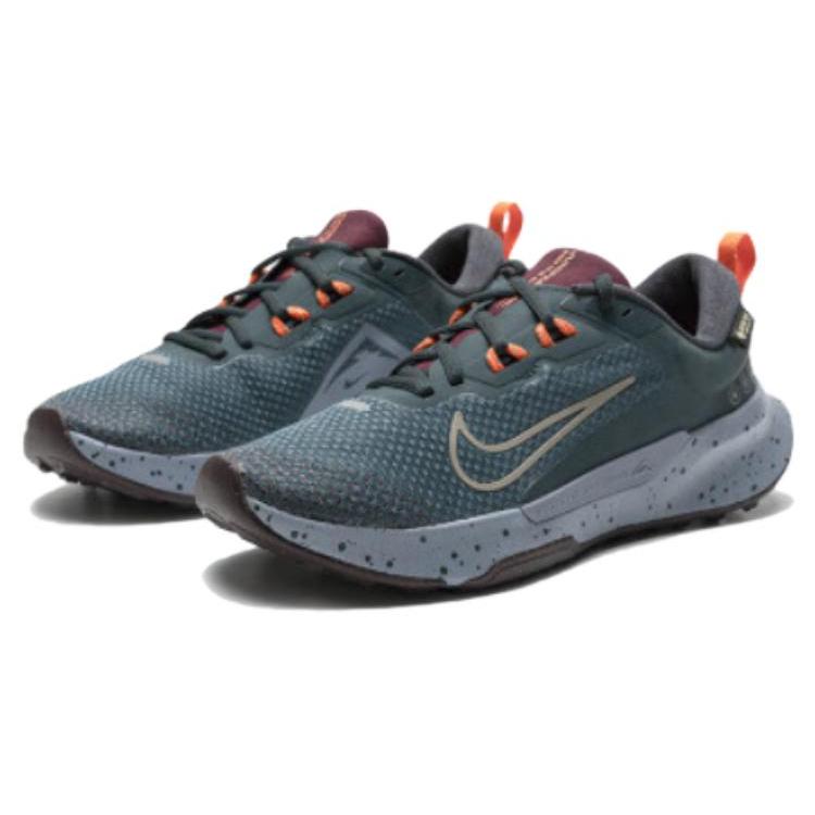 New Nike Juniper Trail 2 Gore Tex Deep Jungle Night Maroon Safety Orange Khaki Women's FB2065-300