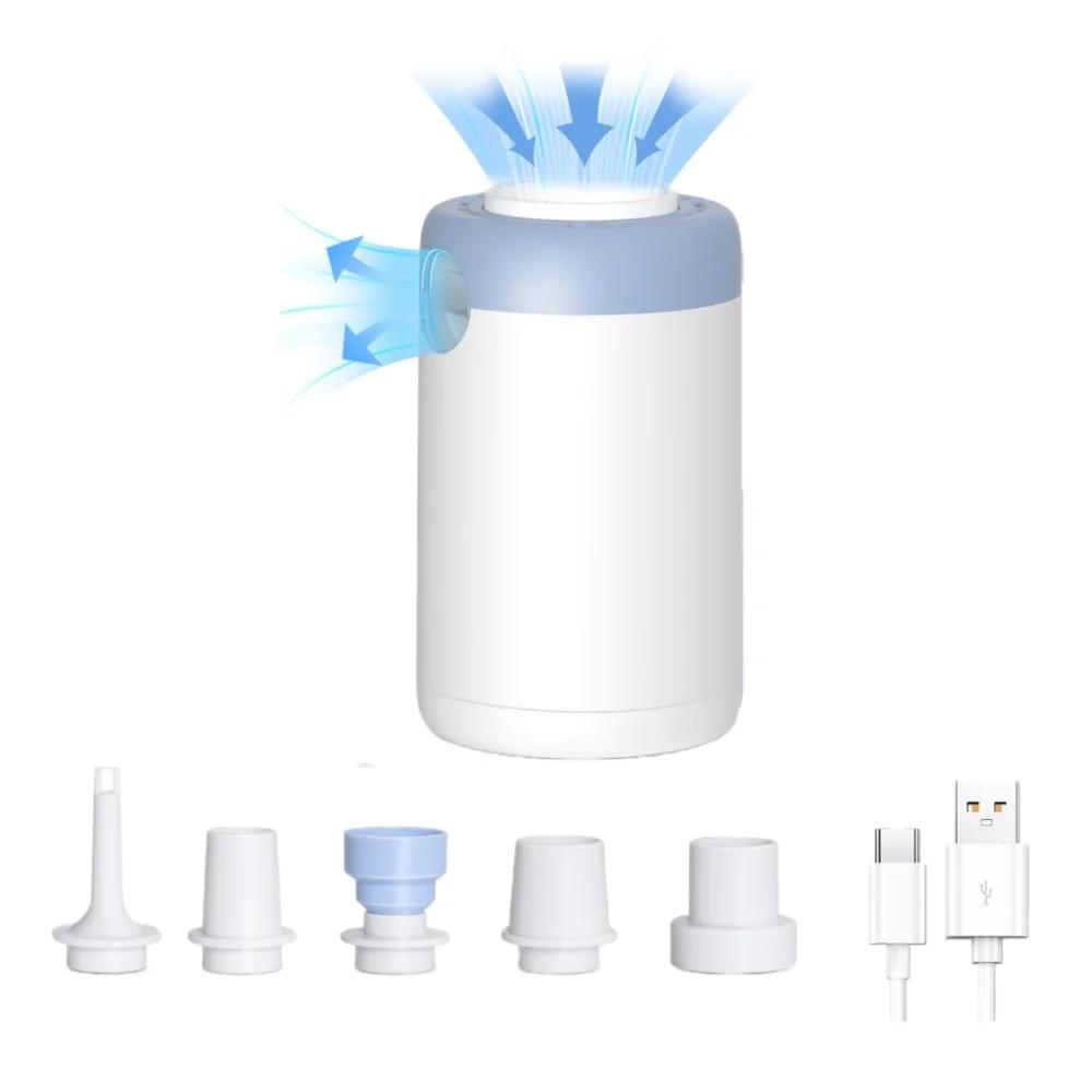 

Rechargeable Electric Air Pump Wireless Outdoor Camping Inflator Deflator for Air Mattress Swimming Pool Portable Inflation Pump белый